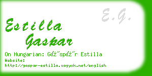 estilla gaspar business card